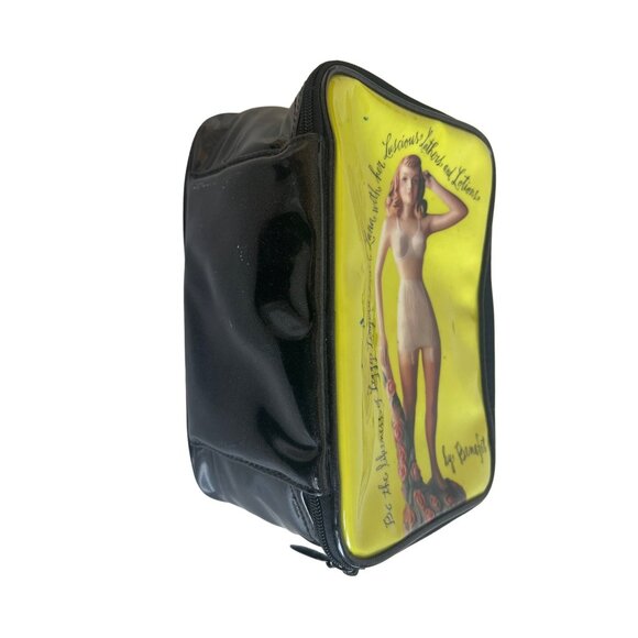 Benefit Limited Edition Black & Yellow Travel Cosmetics Bag - Picture 3 of 5